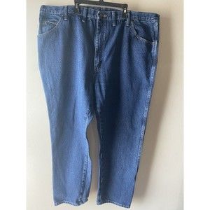 Mens Wrangler Denim Jeans Sz 46x30  Regular Fit Jeans Mens Big Man Classic